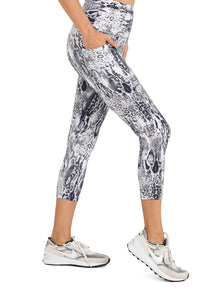 Melissa High Waisted  Mid Calf Legging with Pockets