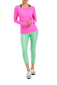 High Waisted Mid Calf Legging with Pockets