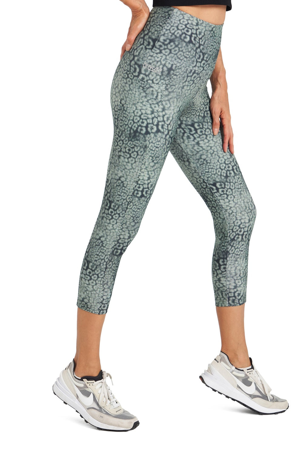 Karla High Waisted  Mid Calf Legging with Pockets