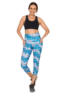 Eden High Waisted  Mid Calf Legging with Pockets